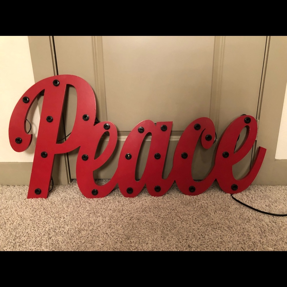 Peace wall sign